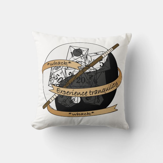 Monk Dice Design Cushion (Front)