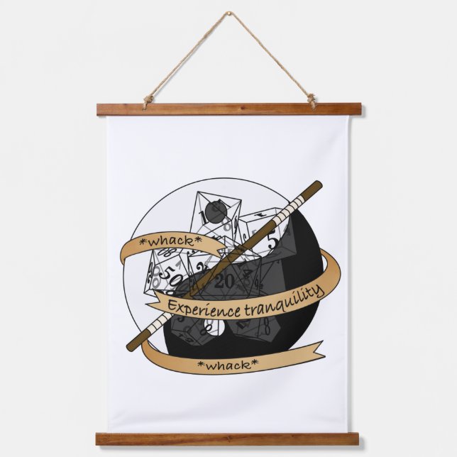 Monk Dice Design Hanging Tapestry (Front)