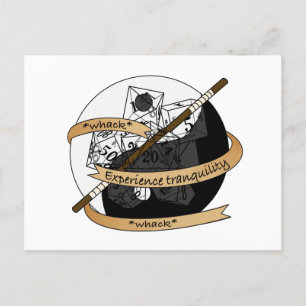 Monk Dice Design Holiday Postcard