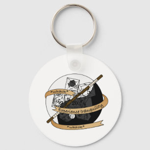 Monk Dice Design Key Ring