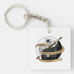 Monk Dice Design Key Ring