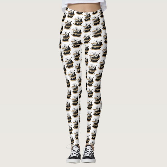 Monk Dice Design Leggings (Front)
