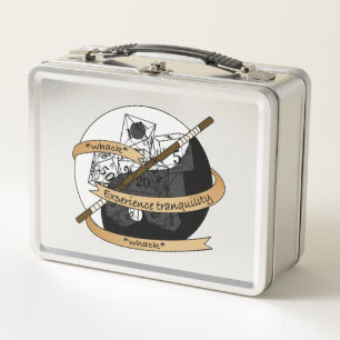 Monk Dice Design Metal Lunch Box
