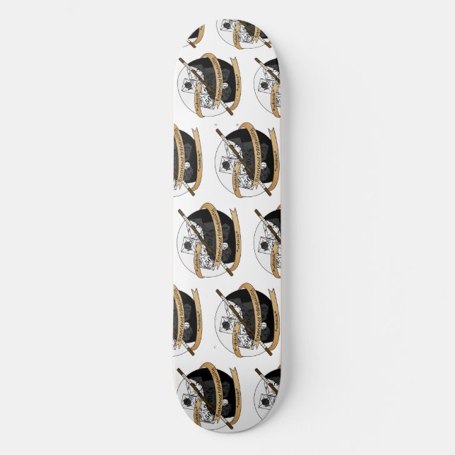 Monk Dice Design Skateboard (Front)