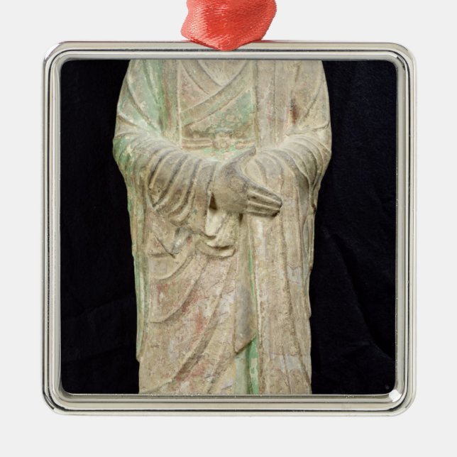 Monk, from Dunhuang, Gansu Province Metal Ornament (Front)