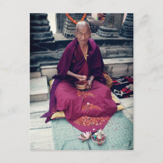 Monk in Bodh Gaya Postcard