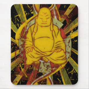 Monk in Meditation Mouse Pad