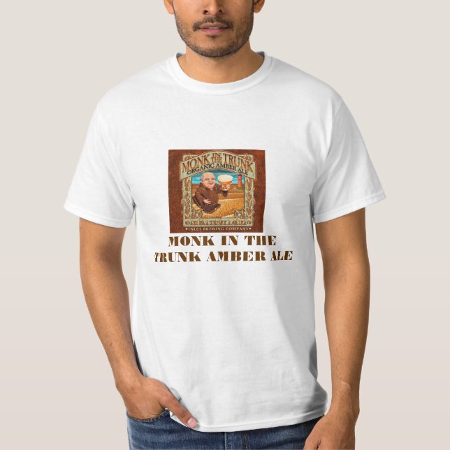 MONK IN THE TRUNK AMBER ALE T-Shirt (Front)
