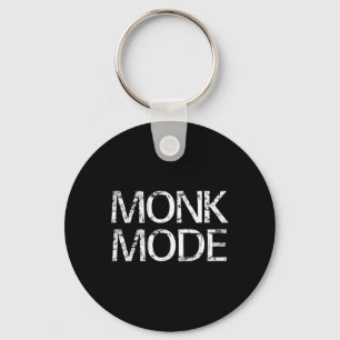 Monk Mode Meditation Yoga Novelty Key Ring