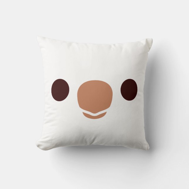 Monk Parakeet (Albino) Cushion (Front)