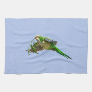 Monk Parakeet in the Rio Grande Valley Tea Towel