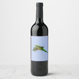 Monk Parakeet in the Rio Grande Valley Wine Label