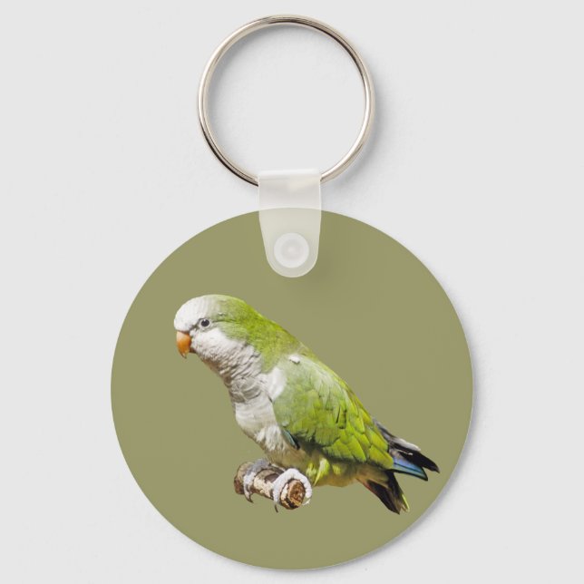 Monk Parakeet Key Ring (Front)