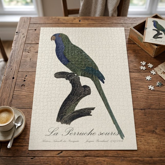 Monk Parakeet or Monk Parrot, Myiopsitta Monachus Jigsaw Puzzle (Monk Parakeet or Monk Parrot, Myiopsitta Monachus. Jigsaw Puzzle)