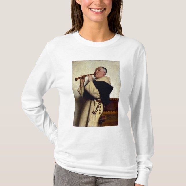 Monk Playing a Clarinet T-Shirt (Front)