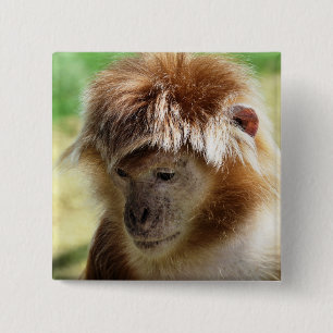 MONKEY 15 CM SQUARE BADGE