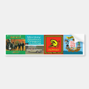 MONKEY ALBUMS BUMPER STICKER