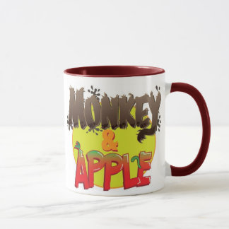 Monkey And Apple Mug