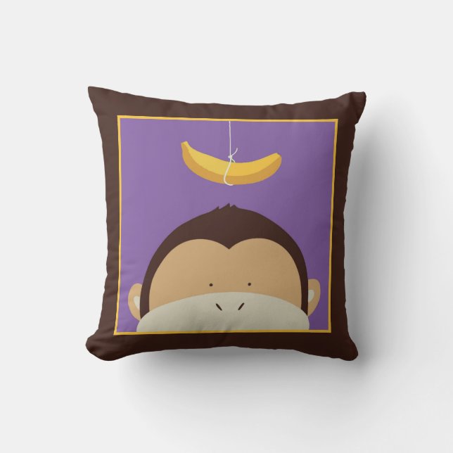 Monkey and Banana Cushion (Front)