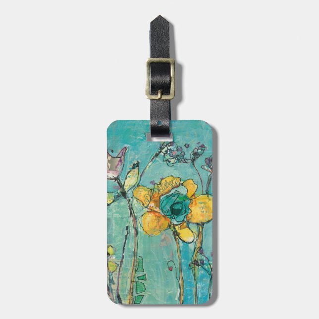 Monkey and Mummy Luggage Tag (Front Vertical)