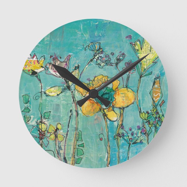 Monkey and Mummy Round Clock (Front)