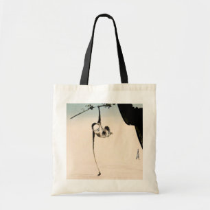 Monkey and the Moon Reflection Tote Bag