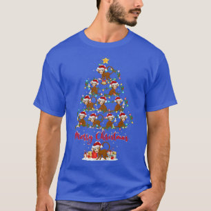 Monkey Animal Lover Matching Santa Monkey Christma T-Shirt