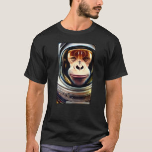 Monkey Ape Animal Astronaut Space Universe Galaxy  T-Shirt