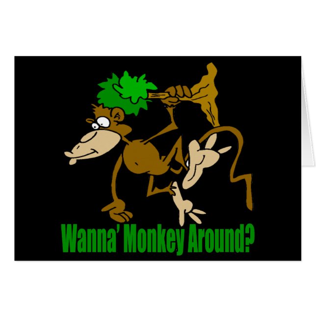 Monkey Around Funny T-shirts Gifts (Front Horizontal)
