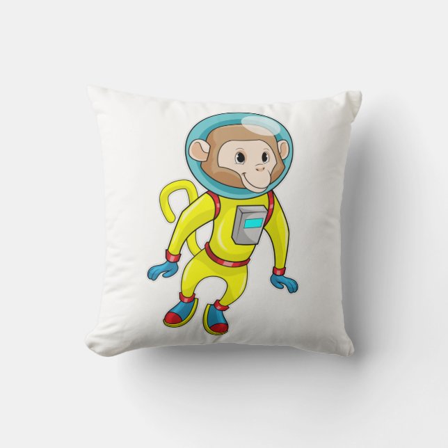 Monkey as Astronaut Cushion (Front)