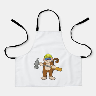 Monkey as Craftsman with Hammer Apron