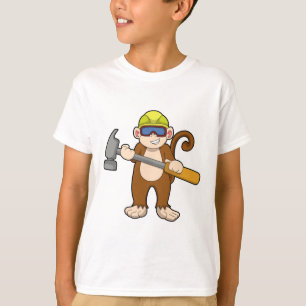 Monkey as Craftsman with Hammer T-Shirt
