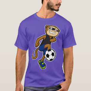 Monkey as player at Soccer T-Shirt