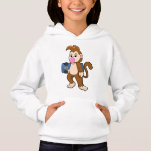 Monkey as Skater with Skateboard