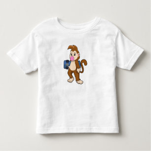 Monkey as Skater with Skateboard Toddler T-Shirt