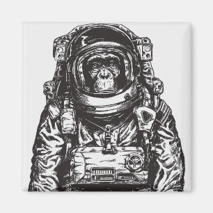 Monkey Astronaut Magnet