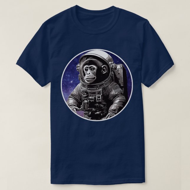 monkey astronaut T-Shirt (Design Front)