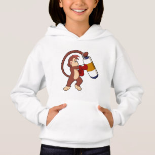 Monkey at Boxing with Punching bag