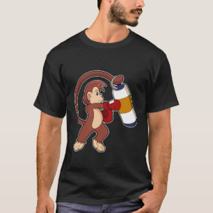 Monkey at Boxing with Punching bag T-Shirt