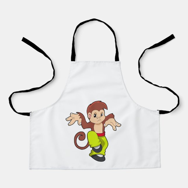 Monkey at Martial arts Kungfu Apron (Front)
