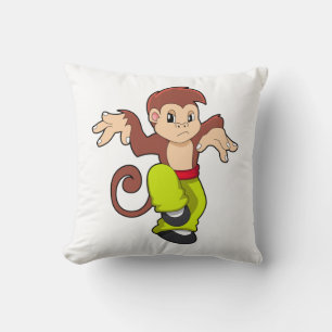 Monkey at Martial arts Kungfu Cushion
