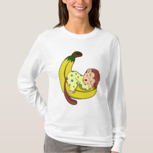 Monkey at Sleeping in Pajamas T-Shirt