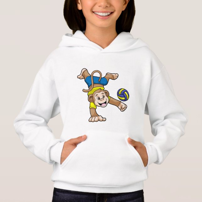 Monkey at Sports with Volleyball (Front)
