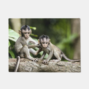 Monkey Babies in Nature Doormat