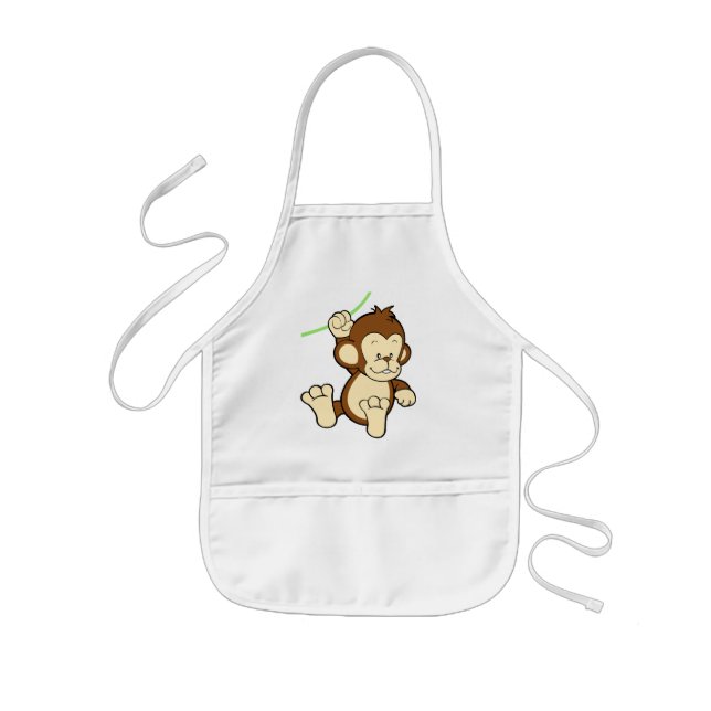 Monkey baby apron (Front)
