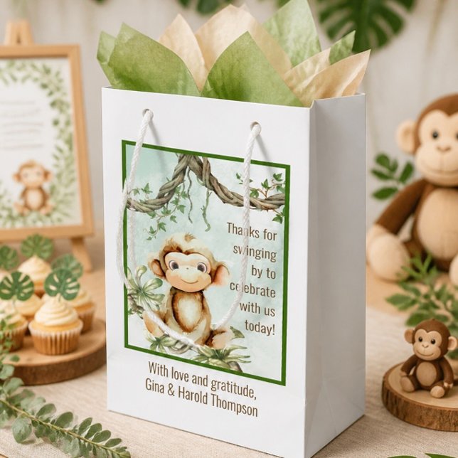 Monkey Baby Shower Favour Bag (Creator Uploaded)