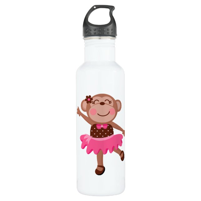 Monkey Ballerina 710 Ml Water Bottle (Front)
