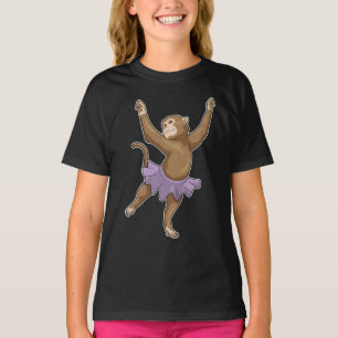 Monkey Ballerina Ballet Dance T-Shirt