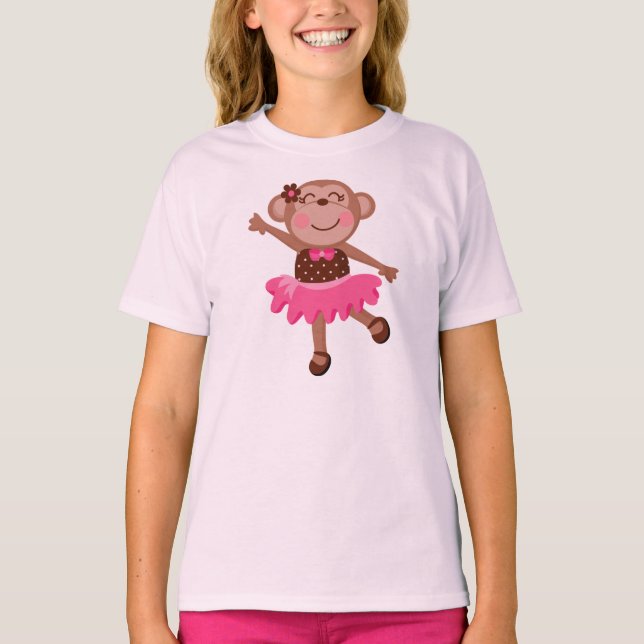 Monkey Ballerina T-Shirt (Front)