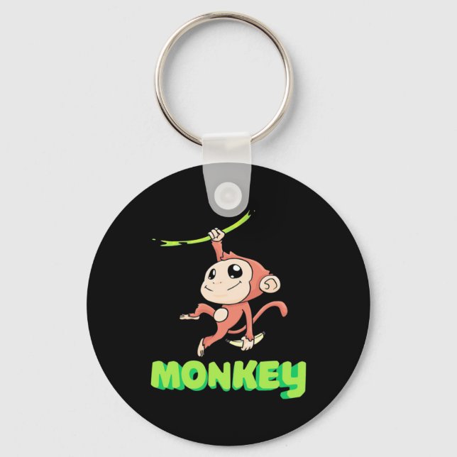 Monkey Banana Key Ring (Front)
